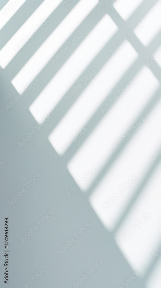 Obraz premium Modern minimalism in vertical composition with soft light and shadow play