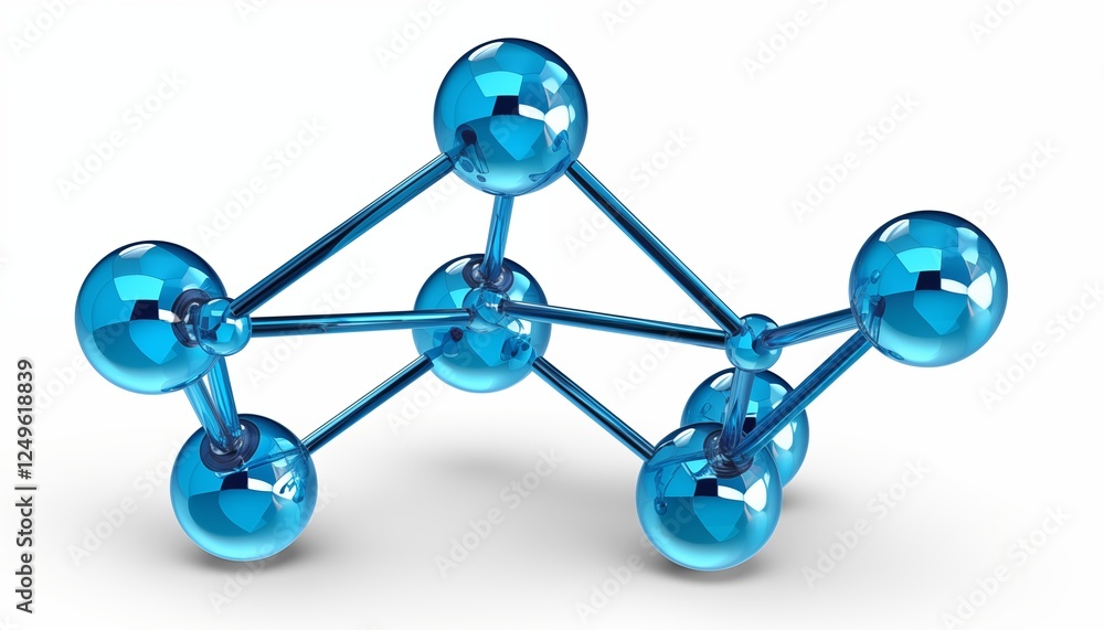 3d render of a molecule purple blue yellow orange green 3d render of a molecule purple blue yellow orange green