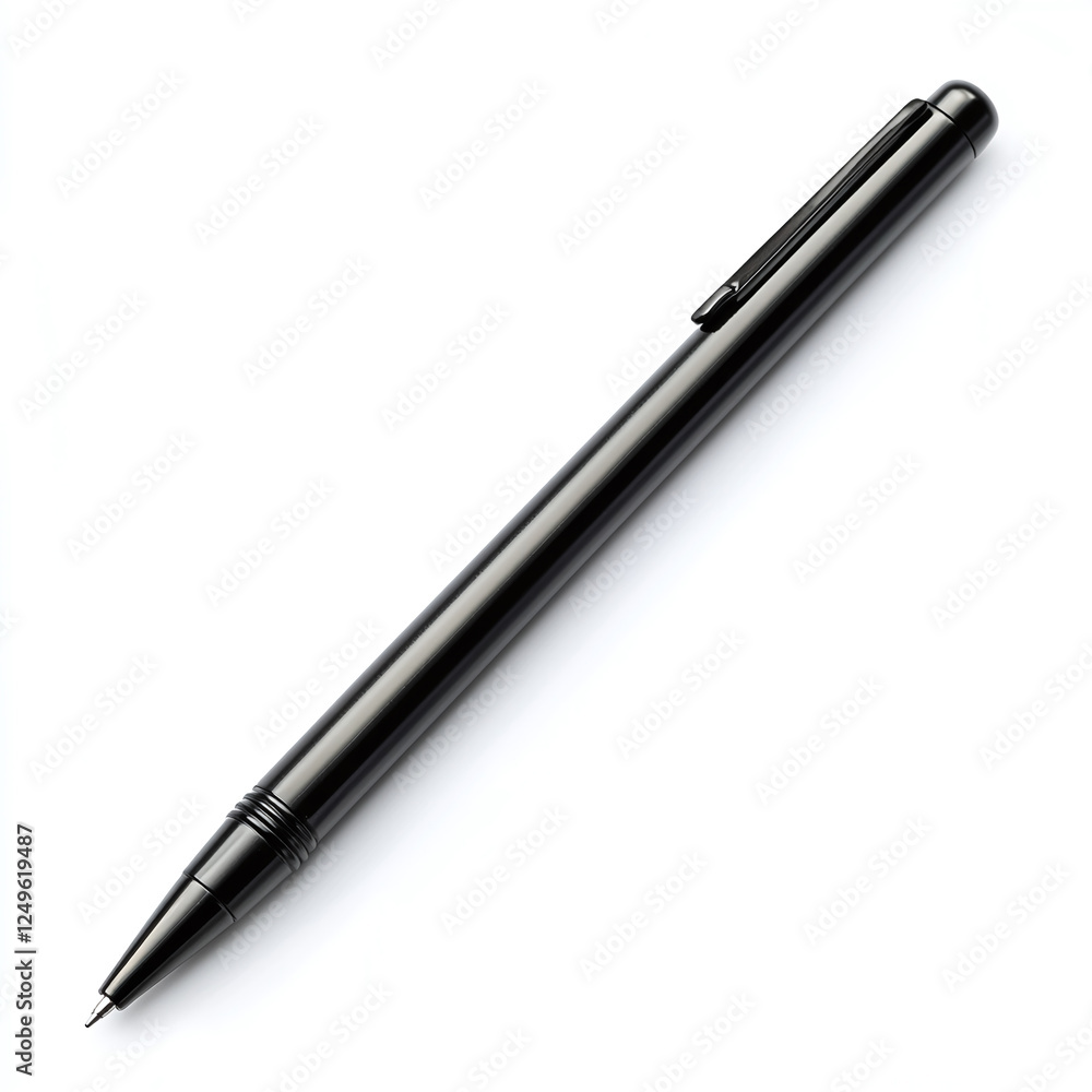 Simple black pen isolated on white background. Simple black pen isolated on white background.