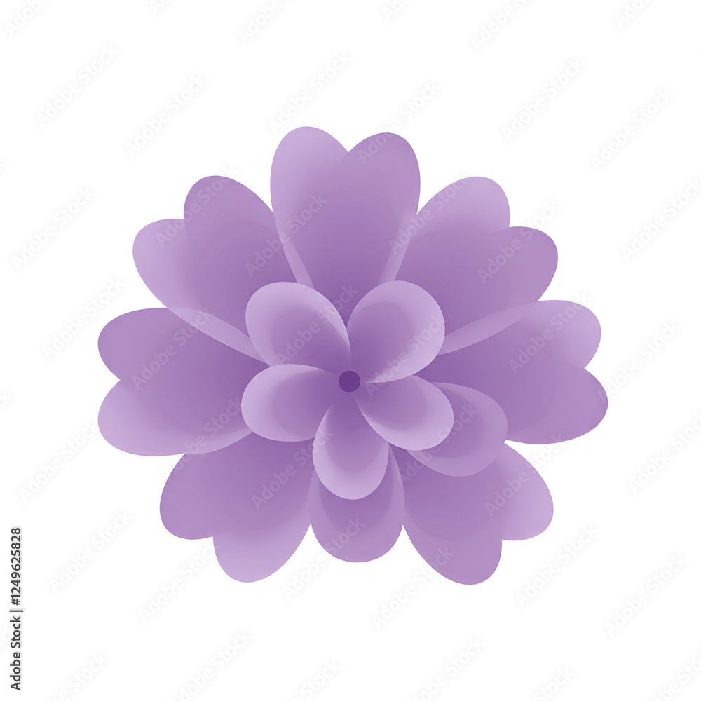 Fototapeta premium Soft Lavender Cluster with Smooth Edges