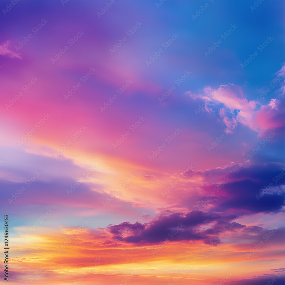 Obraz premium sunset sky with clouds