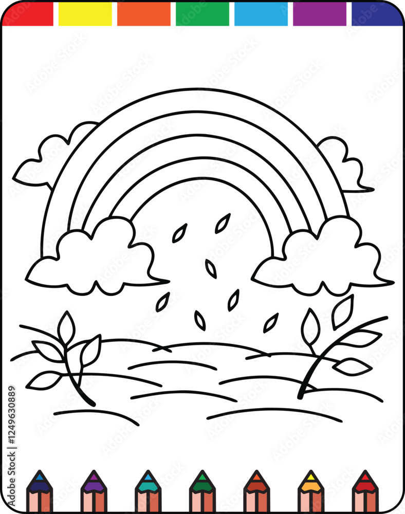 Fototapeta premium Earthquake Fun: Natural Disaster Coloring Page for Kids, Tornado Adventure: Kids Coloring Page of Natural Disasters, Hurricane Heroes: A Fun Coloring Page for Kids