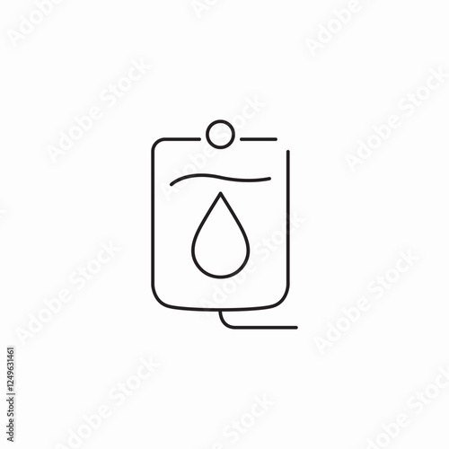 intravenous medicine icon sign vector