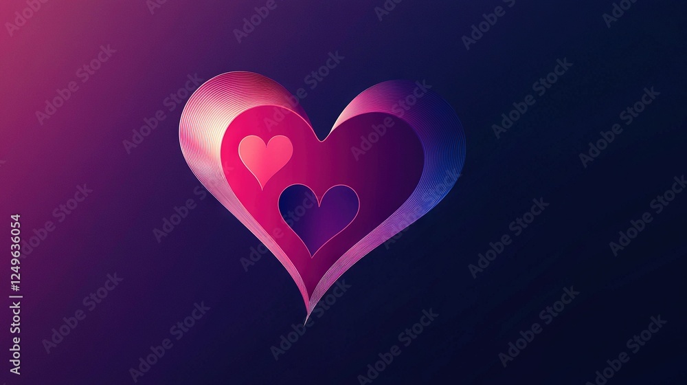 A pair of heart-shaped hearts on a purple and pink background against a black backdrop A pair of heart-shaped hearts on a purple and pink background against a black backdrop