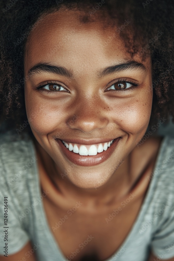 Happy Smiling African American Girl Portrait Happy Smiling African American Girl Portrait