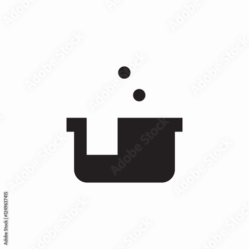 bathtub washing icon sign vector