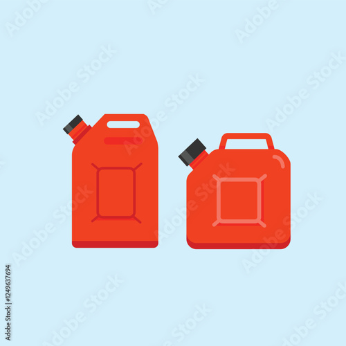 jerry can tank box, oil and oil container, fuel logo illustration