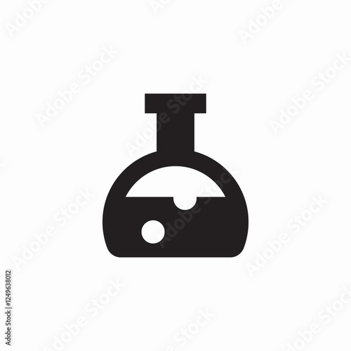 chemistry flask icon sign vector