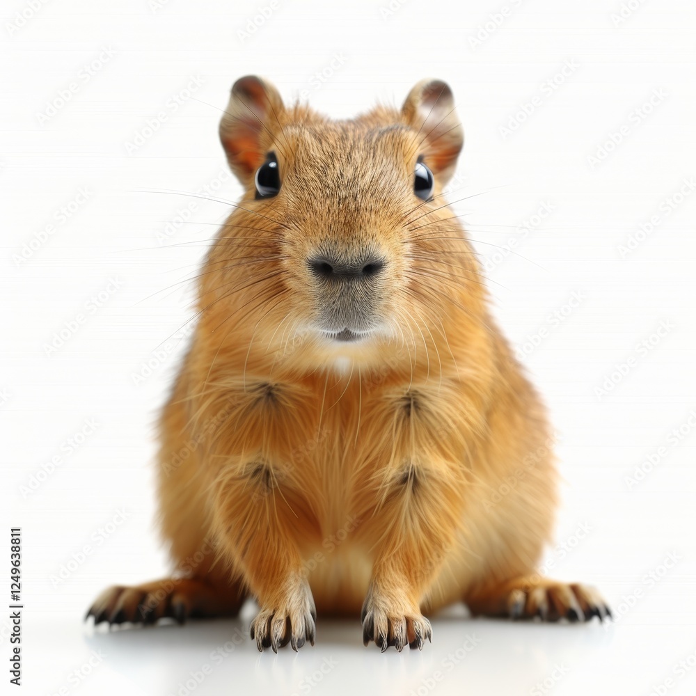 Obraz premium Capybara isolated on a white background cutout