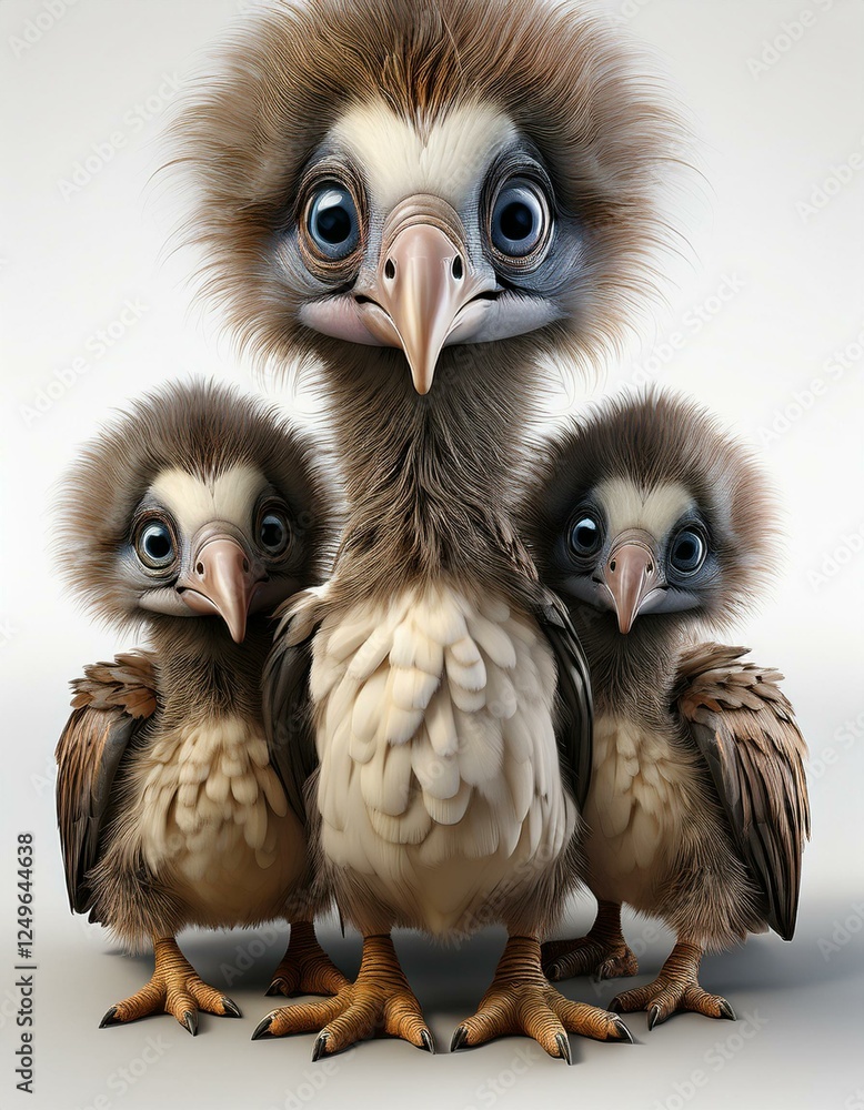 Fototapeta premium Niedlicher Geier