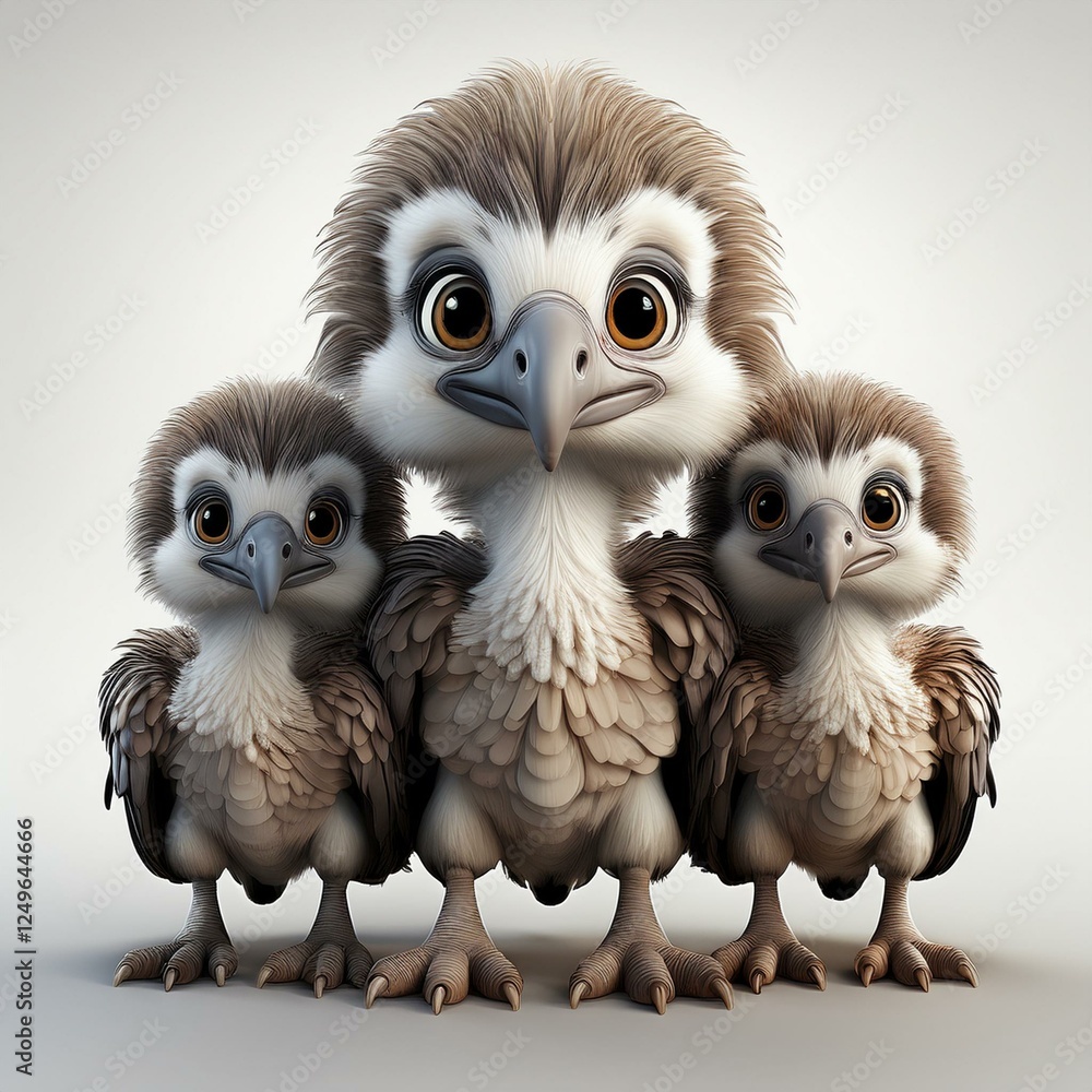 Fototapeta premium Niedlicher Geier