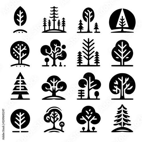 trees Icon Set