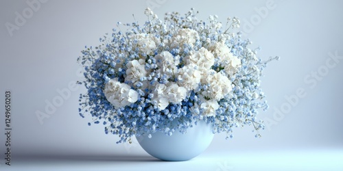 Vase of White Flowers