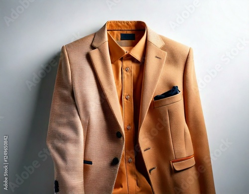 High-Quality Clothing Display on White Background, Professional Apparel Showcase..