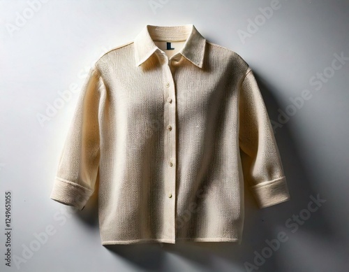 High-Quality Clothing Display on White Background, Professional Apparel Showcase..