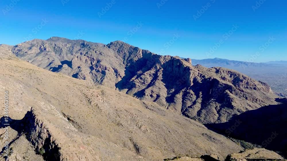 Tucson Arizona's Pusch Ridge Peak and Mt. Lemmon in the Sonoran Desert Tucson Arizona's Pusch Ridge Peak and Mt. Lemmon in the Sonoran Desert