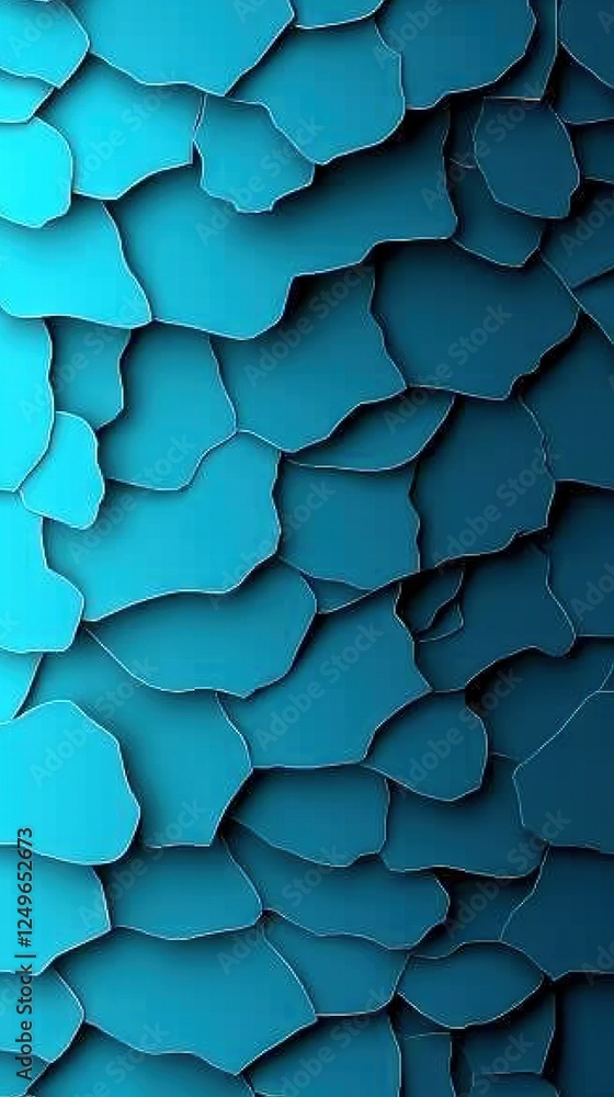 Close-up photo of blue wallpaper with wavy patterns at the center, bottom half in focus Close-up photo of blue wallpaper with wavy patterns at the center, bottom half in focus