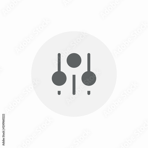 audio mix stabilizer icon sign vector