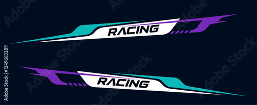 Sport racing stripes car stickers