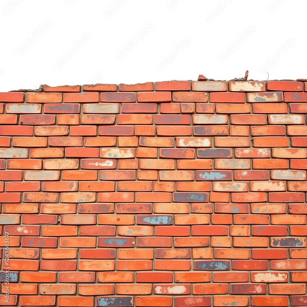 Textured Brick Wall in Patina Hues Textured Brick Wall in Patina Hues