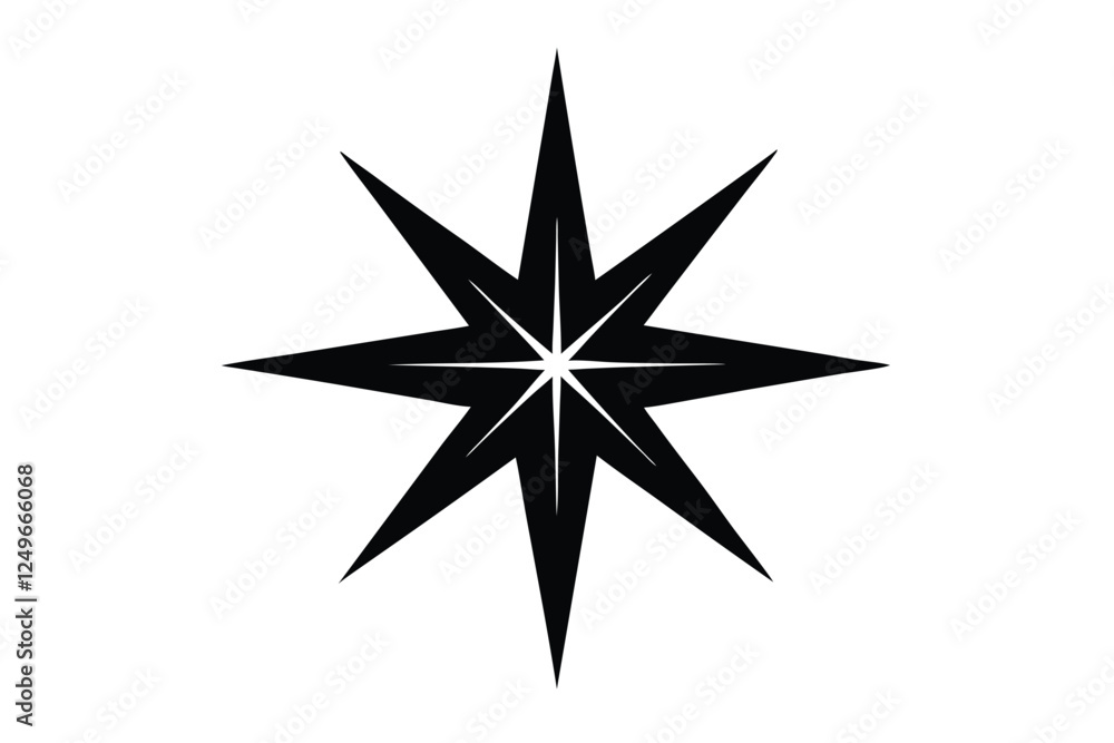 black and white star black and white star