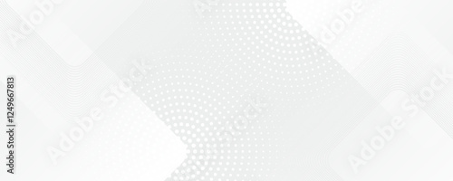 Dot white gray wave light technology texture background. Abstract big data digital concept. eps 10