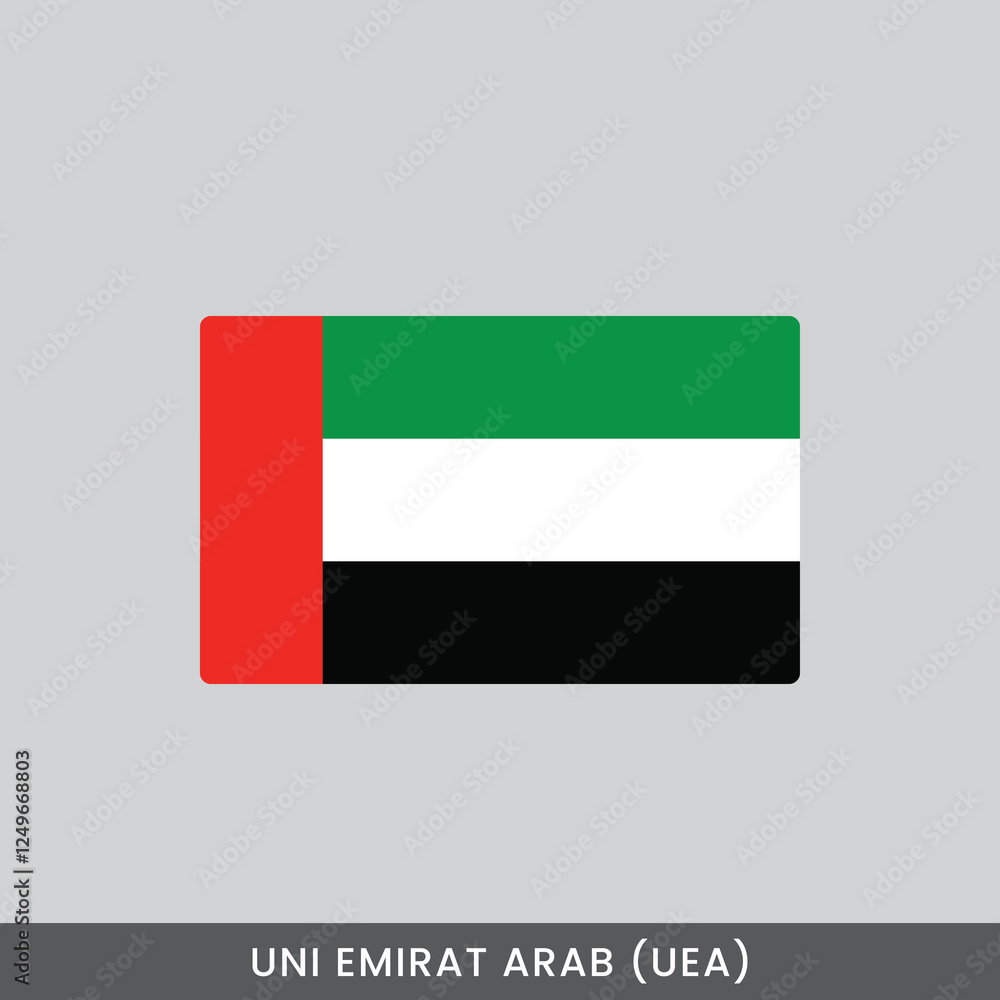 Uni Emirat Arab national flag vector design Uni Emirat Arab national flag vector design