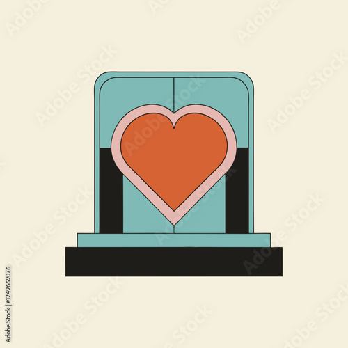 heart-icon-,  love, shape, outline, symbol, graphic, design, button, decoration, romantic