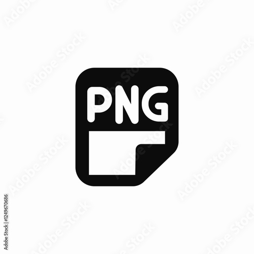 png file format icon sign vector photo