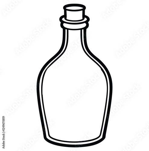 wine bottle vector illustration art