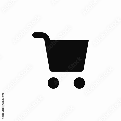 shopping trolley cart icon sign vector