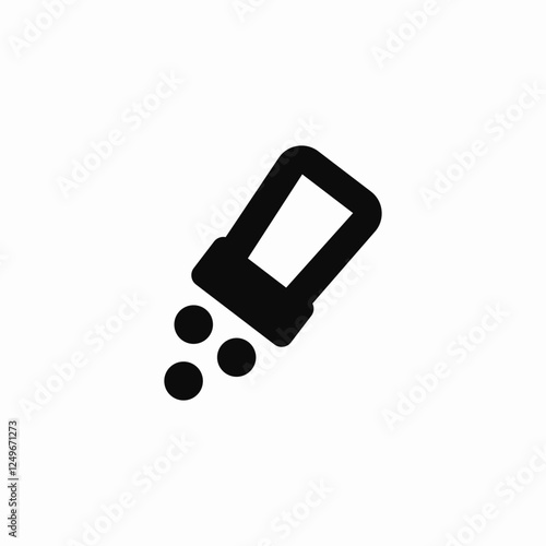 table salt icon sign vector