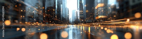 A digital twin of a city utilized for urban planning, leveraging global technology, and engaging in virtual simulations