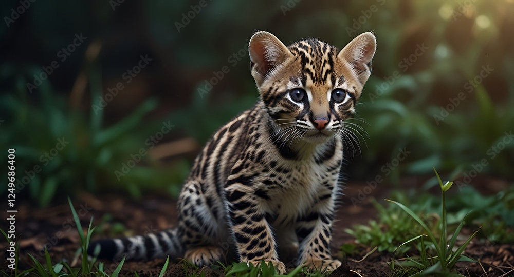 Fototapeta premium bengal tiger in the grass