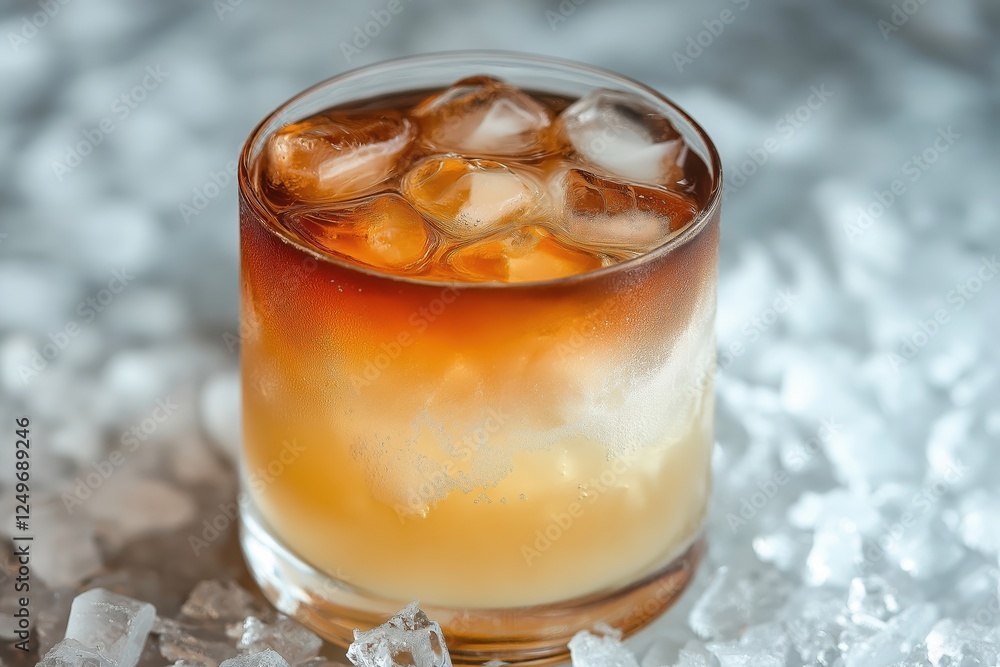 Dark 'n' Stormy Cocktail in a Nautical Bar Setting Dark 'n' Stormy Cocktail in a Nautical Bar Setting