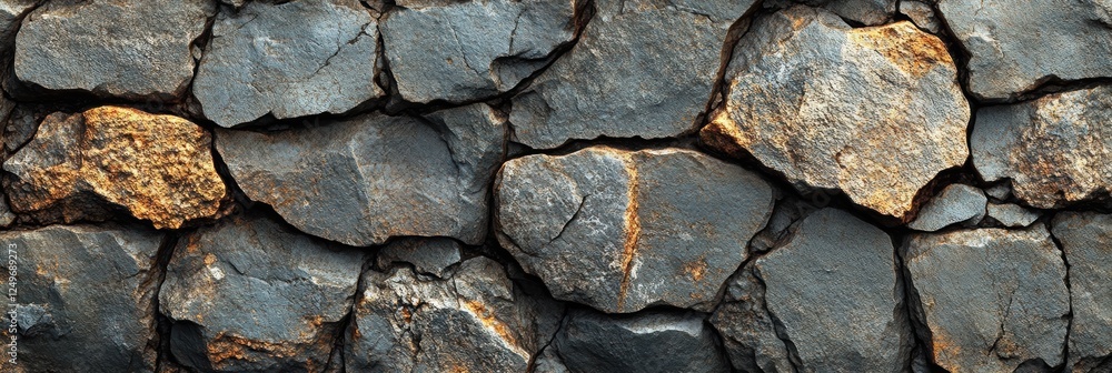 Fototapeta premium Stone texture with scuffed elements showcasing a rugged natural surface