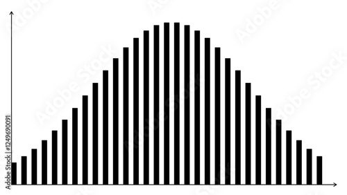 Minimalist Bar Chart with Grid and Labels Graphic