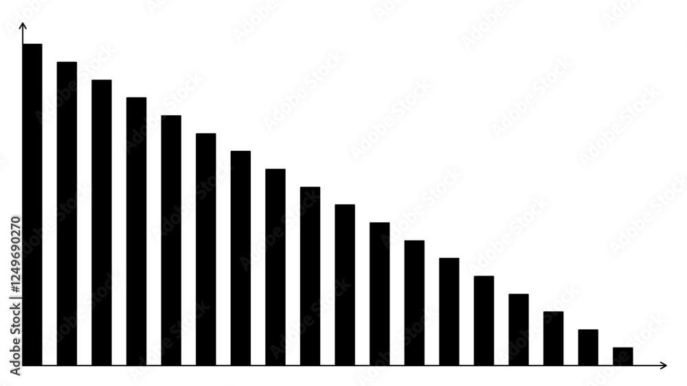 Minimalist Bar Chart with Grid and Labels Graphic Minimalist Bar Chart with Grid and Labels Graphic