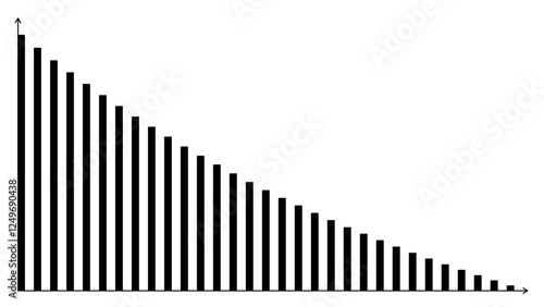 High Contrast Bar Graph with Axes and Titles