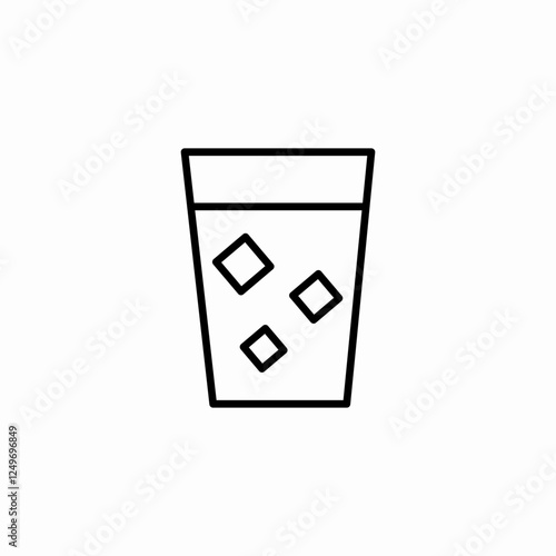 ice cold drink icon sign vector