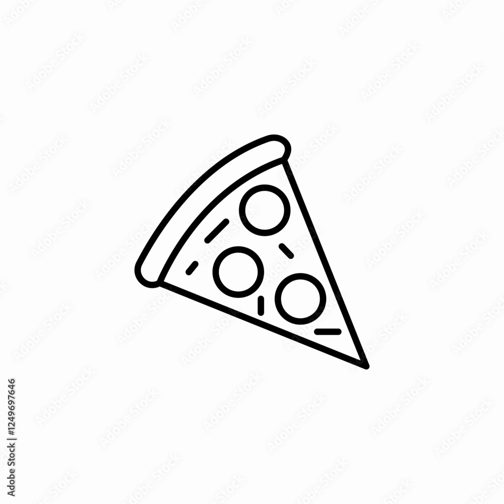 sausage pizza icon sign vector sausage pizza icon sign vector