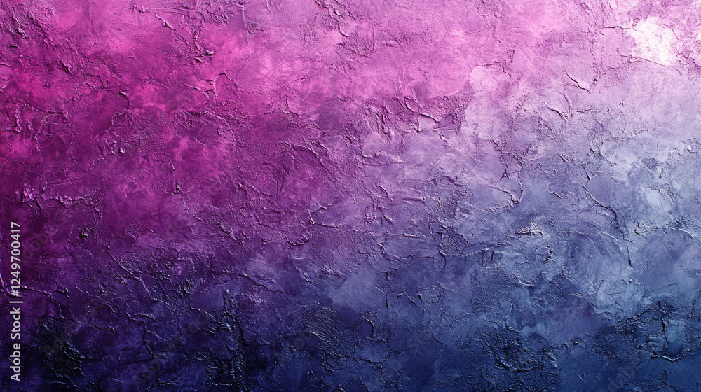 An abstract scene with grainy noise texture in rich purple, magenta, and blue gradient symbolizes mystery and depth, perfect for elegant, minimalist designs with bright modern tones.
An abstract scene with grainy noise texture in rich purple, magenta, and blue gradient symbolizes mystery and depth, perfect for elegant, minimalist designs with bright modern tones.