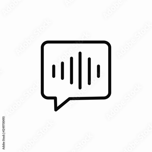 audio message icon sign vector