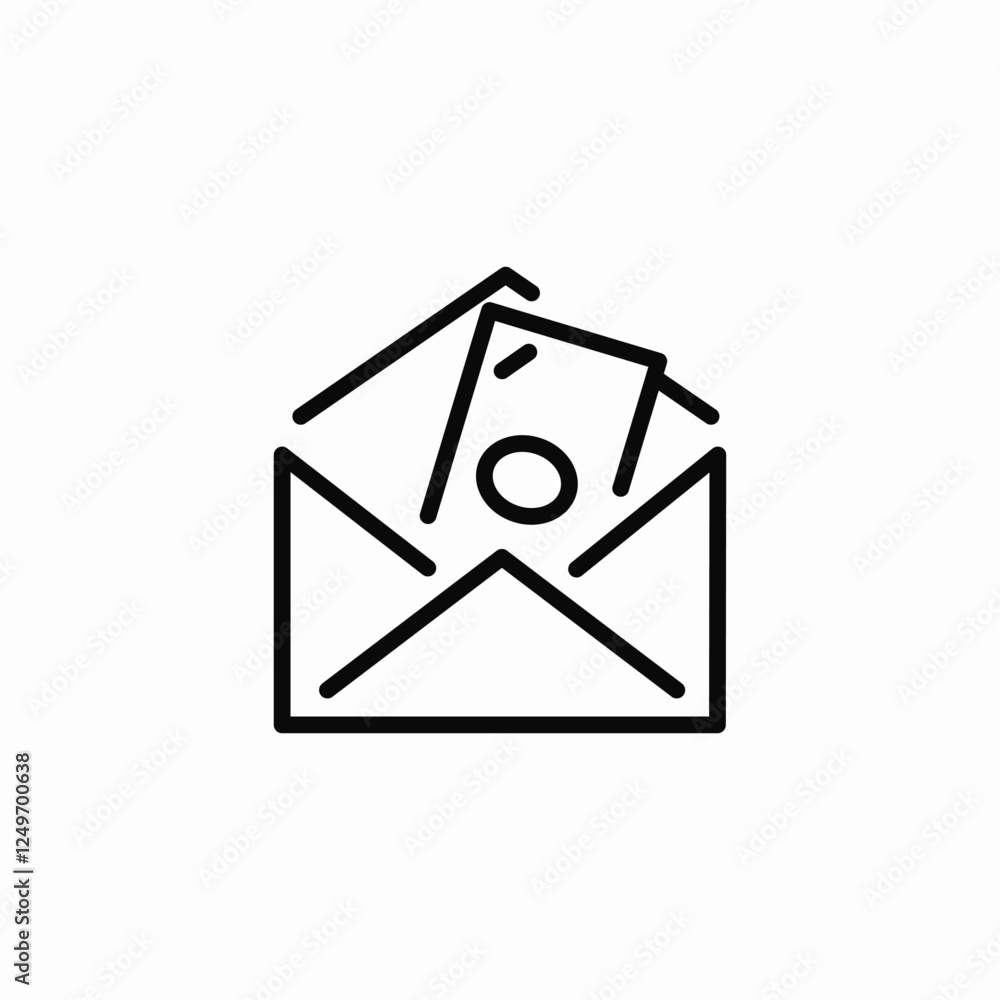 cash mail envelope icon sign vector cash mail envelope icon sign vector