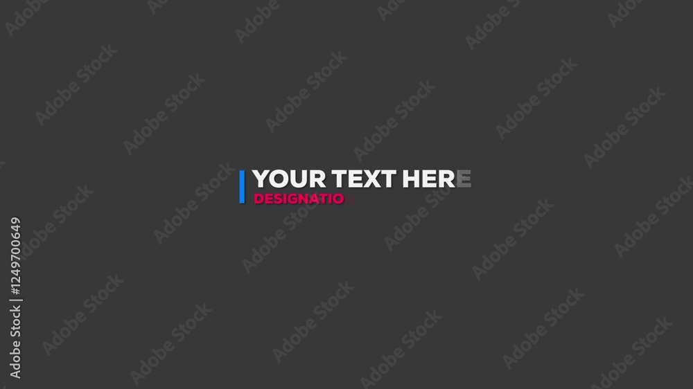 Elegant Lower thirds and titles for tv and gaming