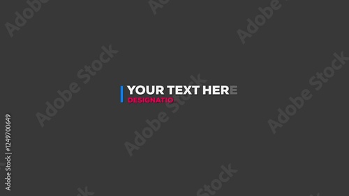 Elegant Lower thirds and titles for tv and gaming