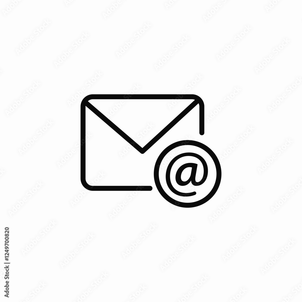 email address icon sign vector email address icon sign vector