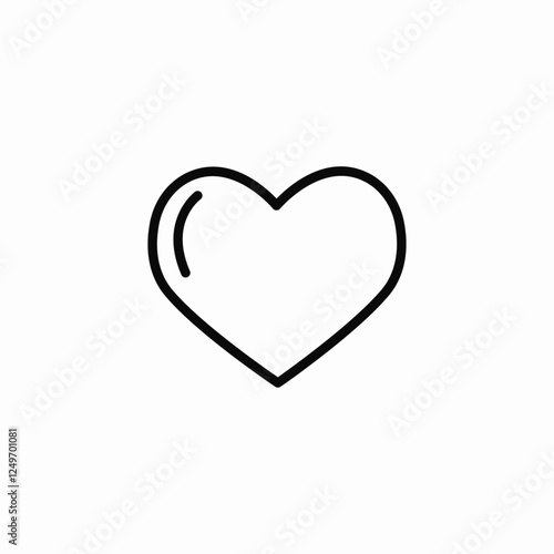 heart tap reaction icon sign vector