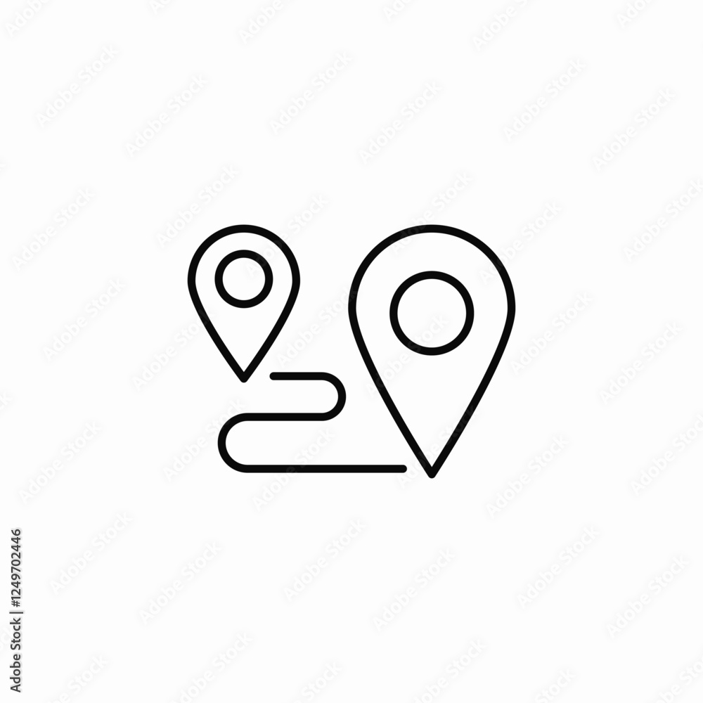 navigation points gps icon sign vector navigation points gps icon sign vector