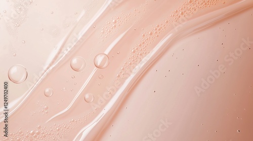 Abstract Liquid Texture: An ethereal and abstract image showcasing the fluidity and texture of a clear liquid with subtle pink hues, creating a calming and serene visual experience.  